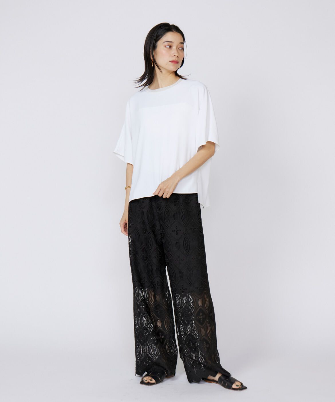 INED「吸汗速乾ジョーゼットプルオーバー」|Tシャツ・カットソー|