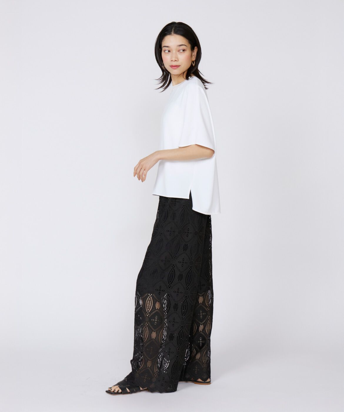 INED「吸汗速乾ジョーゼットプルオーバー」|Tシャツ・カットソー|