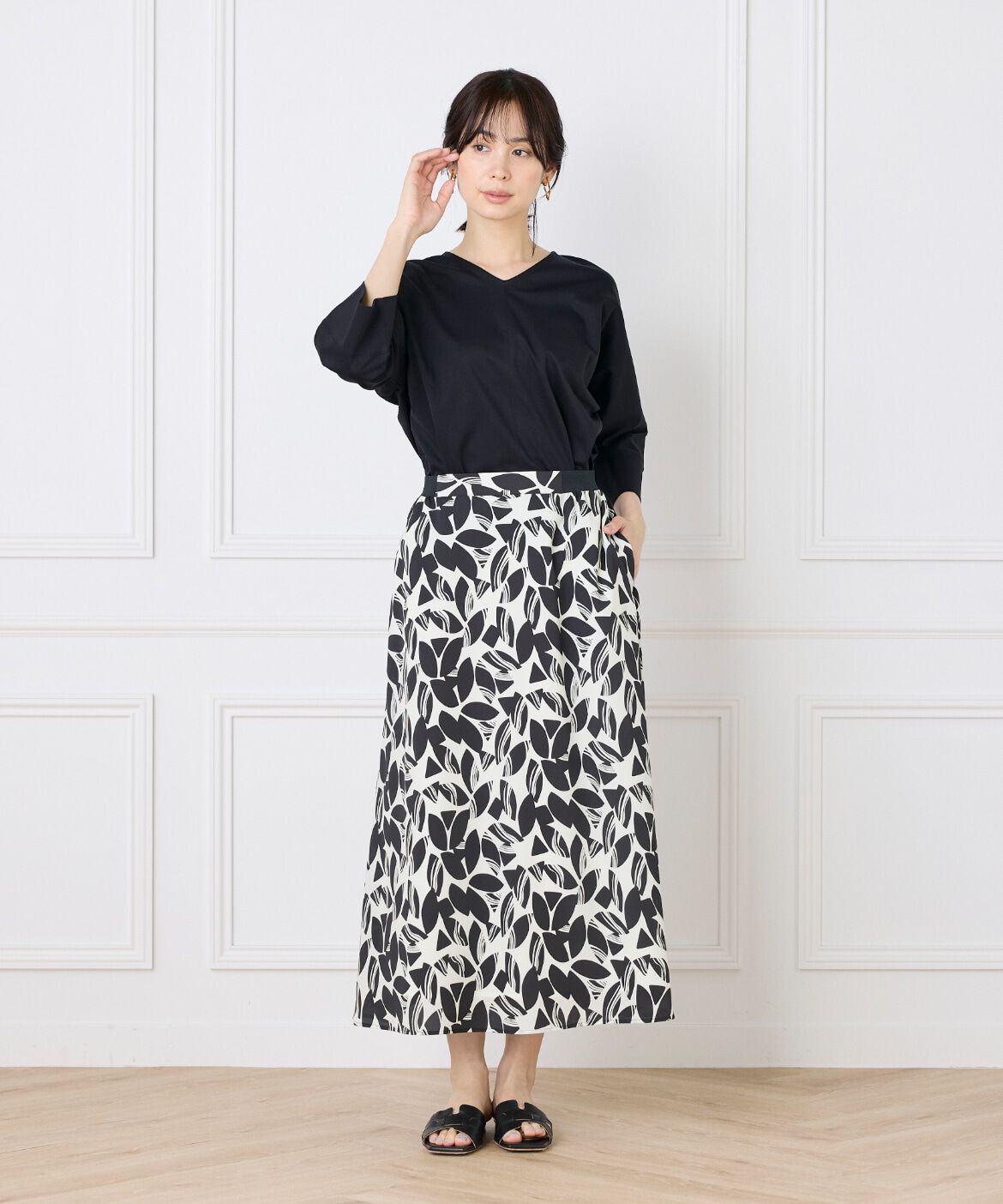 INED「《WEB限定》Vネックドルマンカットソー」|Tシャツ・カットソー|