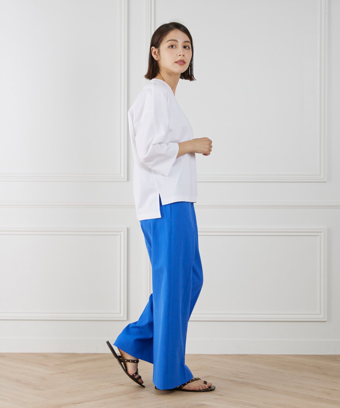 INED「《WEB限定》Vネックドルマンカットソー」|Tシャツ・カットソー|