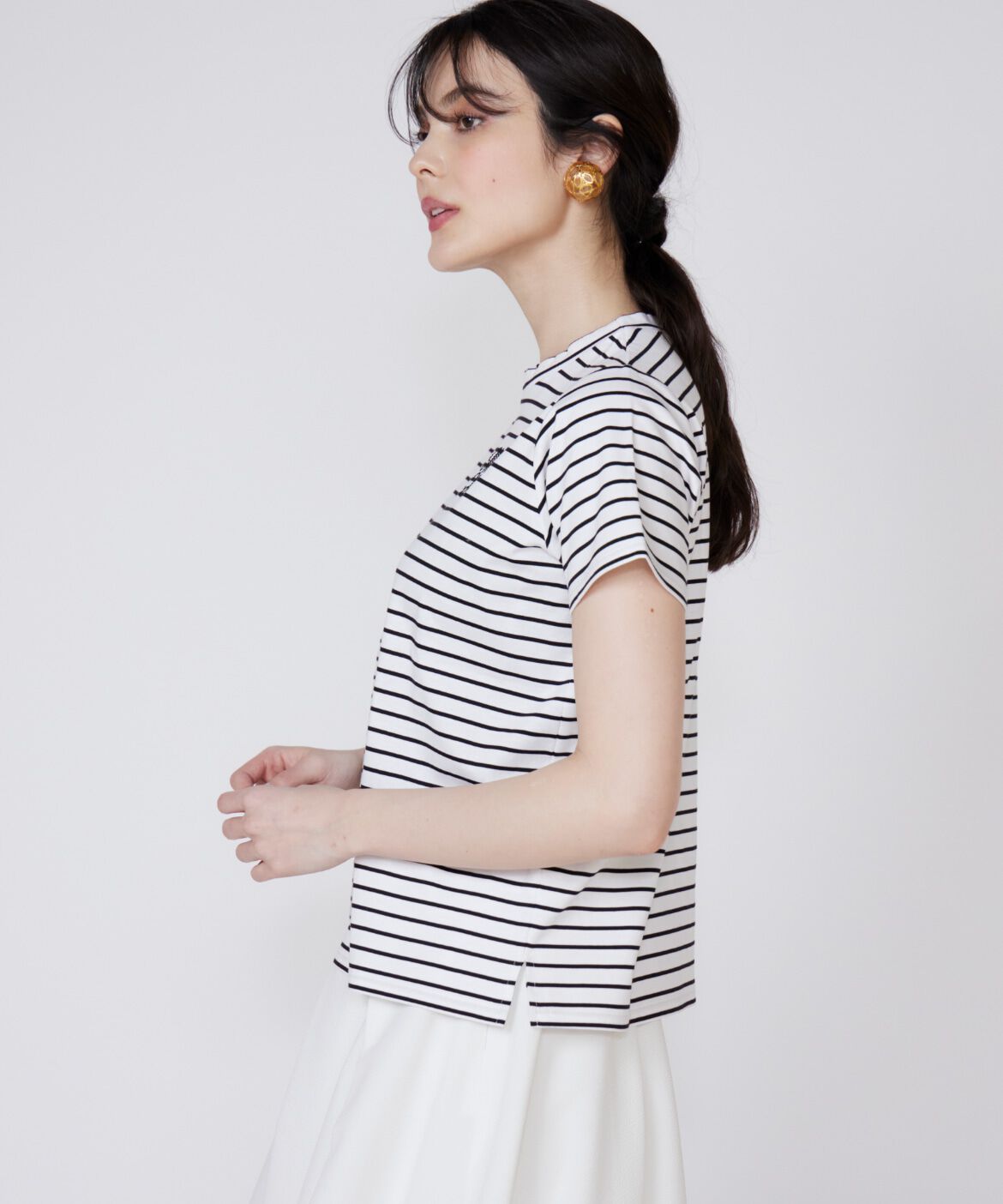 Maglie le cassetto「《大きいサイズ》LOVERコンパクトTシャツ」|Tシャツ・カットソー|