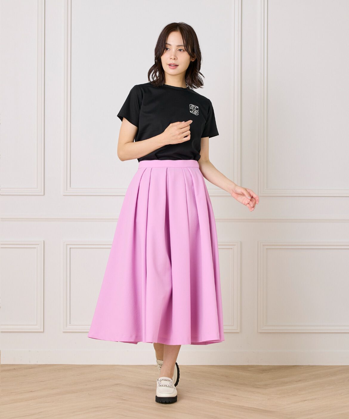 Maglie le cassetto「《大きいサイズ》LOVERコンパクトTシャツ」|Tシャツ・カットソー|