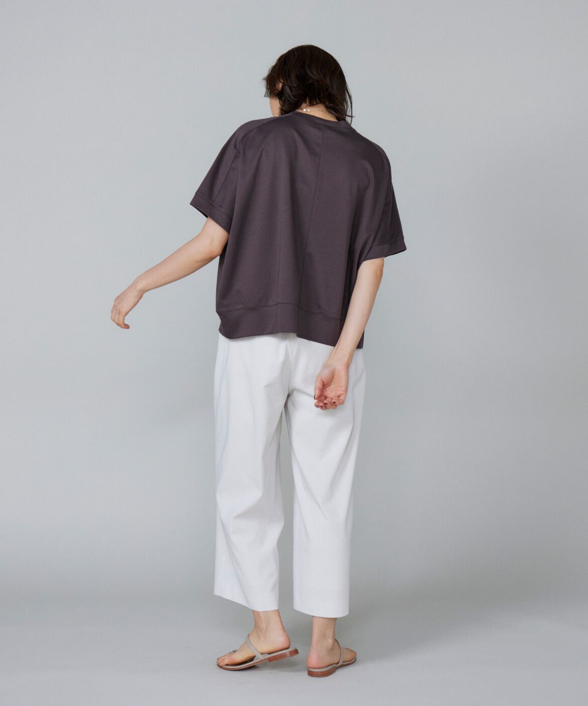 7-IDconcept.「《大きいサイズ》ヨーク切替ハイネックプルオーバー」|Tシャツ・カットソー|