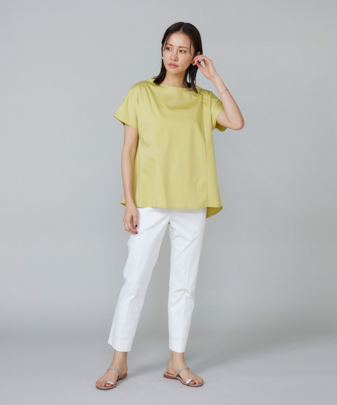 7-IDconcept.「《大きいサイズ》サイドフレアーカットプルオーバー」|Tシャツ・カットソー|