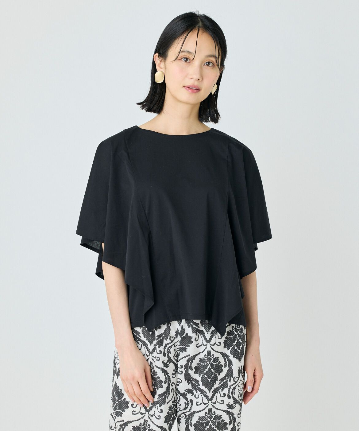 7-IDconcept.「《大きいサイズ》フレアースリーブカットプルオーバー」|Tシャツ・カットソー|