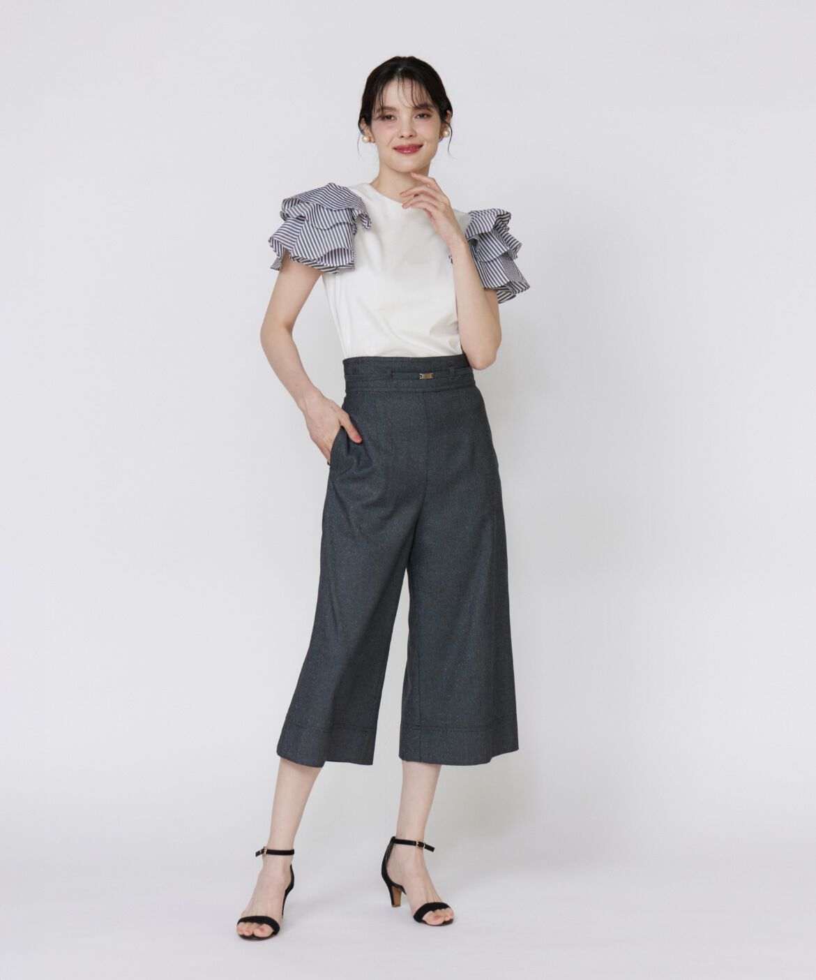 Maglie le cassetto「ボリュームフリルカットソー」|Tシャツ・カットソー|