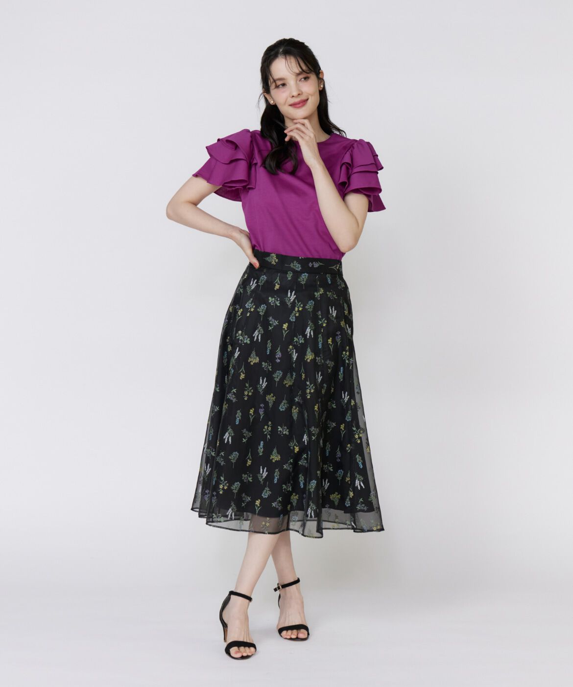 Maglie le cassetto「ボリュームフリルカットソー」|Tシャツ・カットソー|