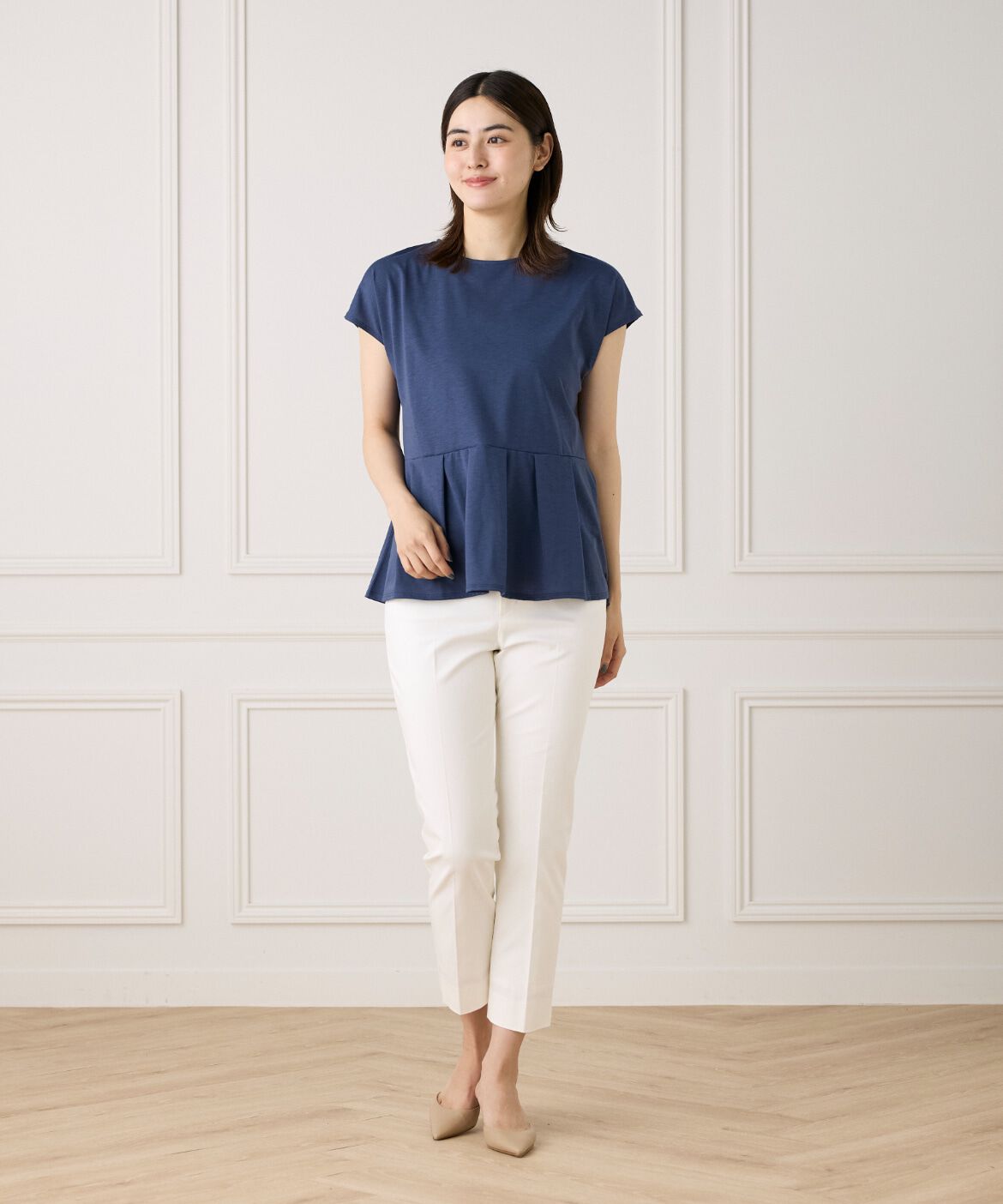 7-IDconcept.「《大きいサイズ》タックヘムカットプルオーバー」|Tシャツ・カットソー|