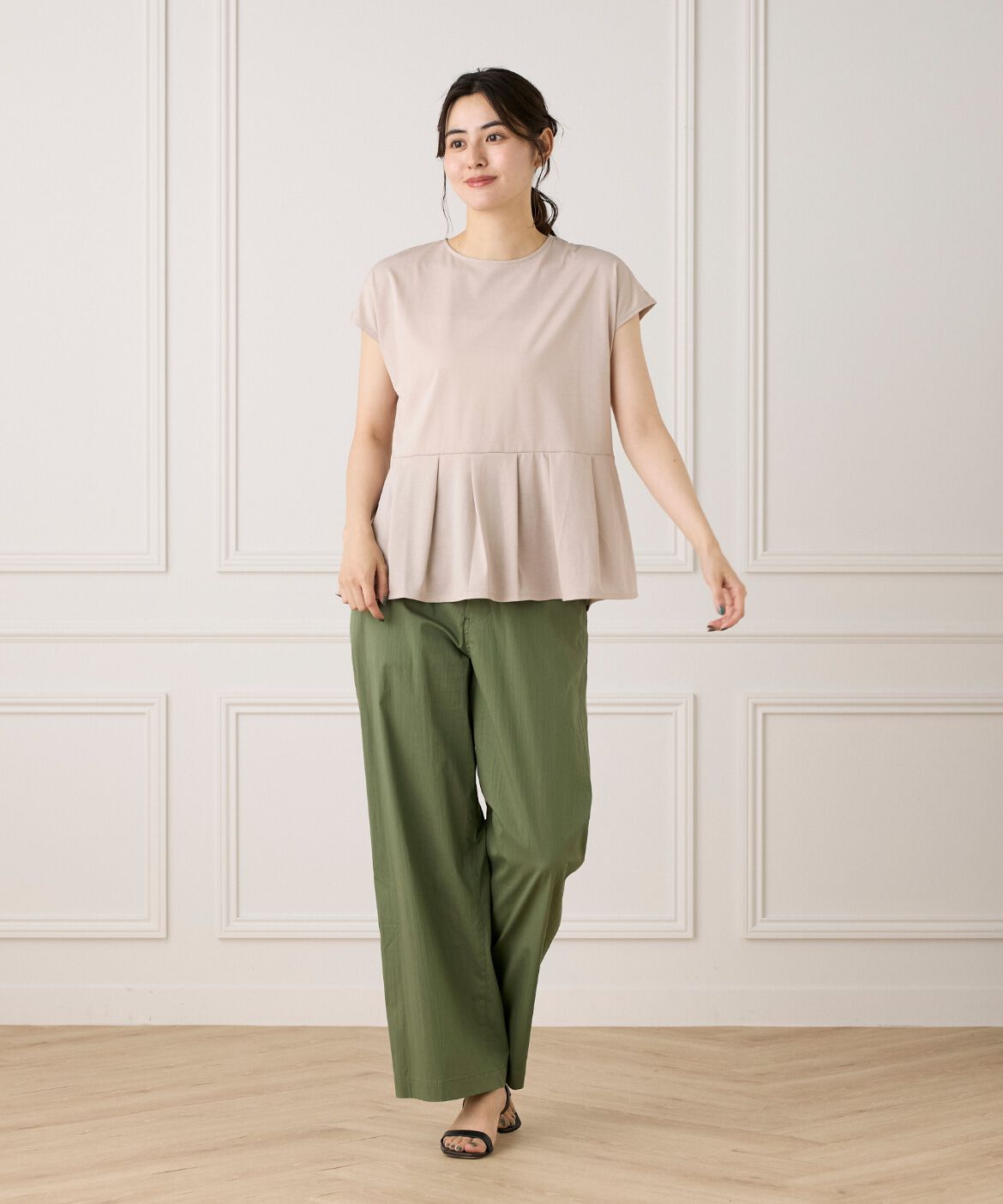 7-IDconcept.「《大きいサイズ》タックヘムカットプルオーバー」|Tシャツ・カットソー|