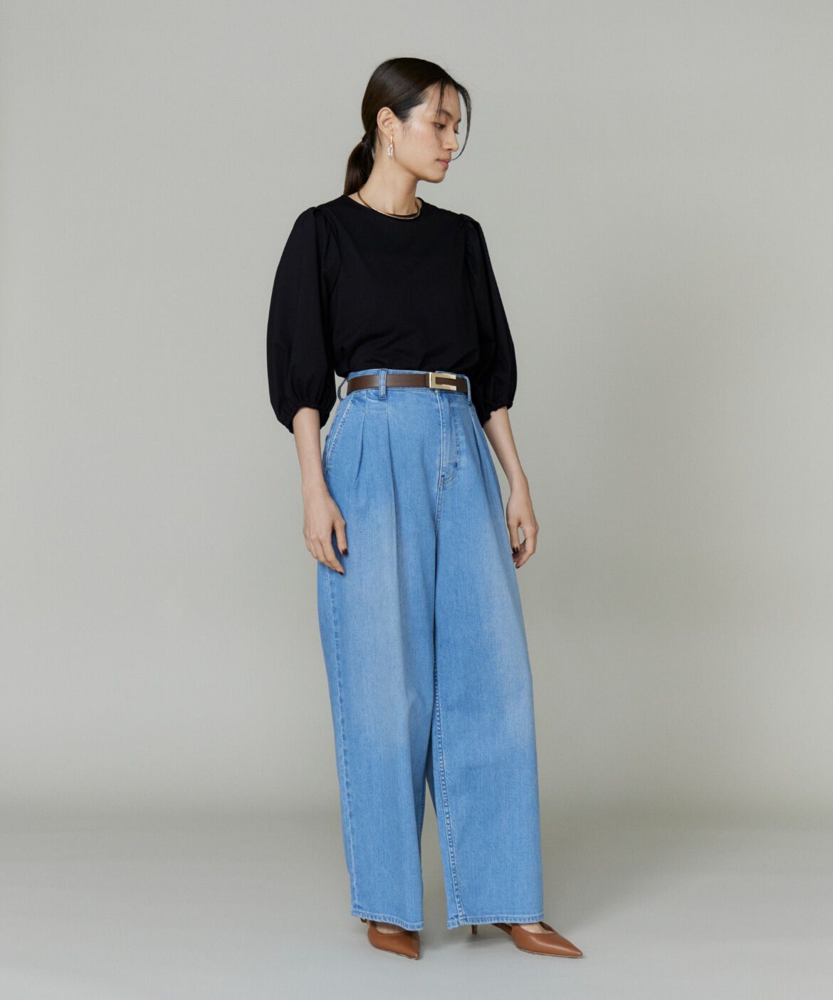 INED「パフスリーブカットソー」|Tシャツ・カットソー|