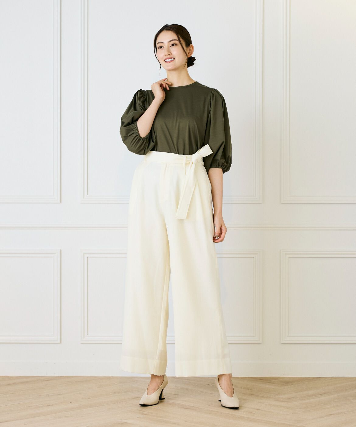 INED「パフスリーブカットソー」|Tシャツ・カットソー|