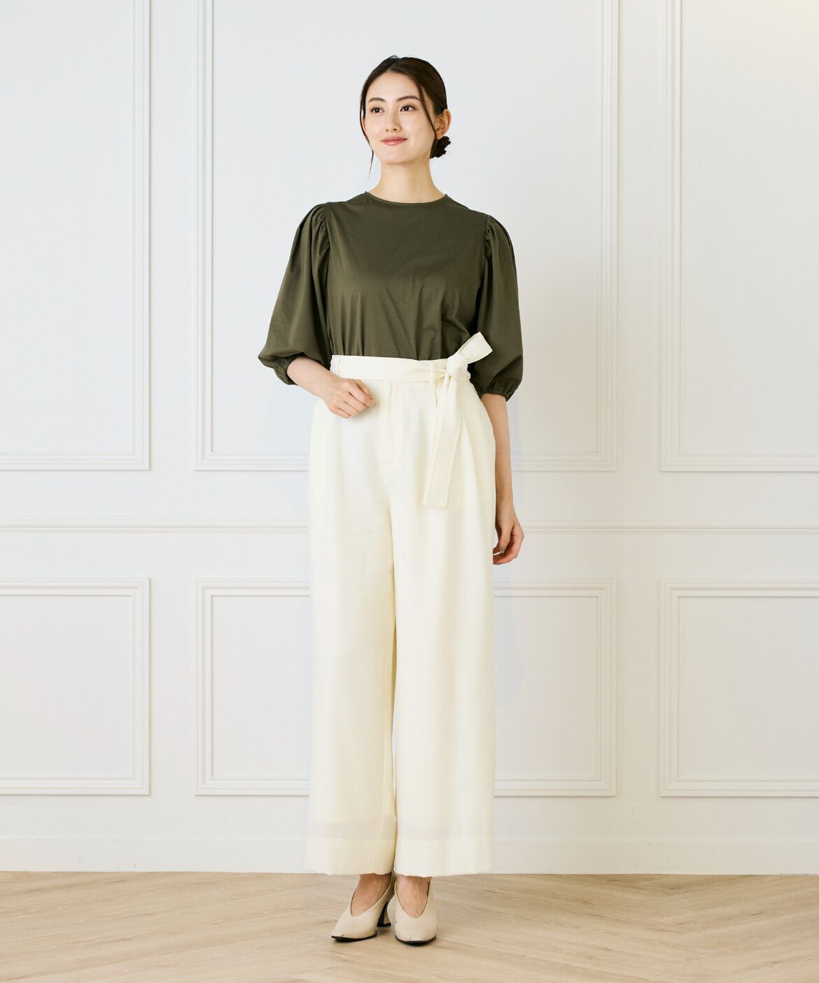 INED「パフスリーブカットソー」|Tシャツ・カットソー|