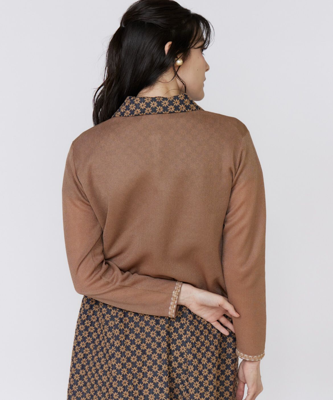 Maglie le cassetto「《大きいサイズ》ブレード付きシアーカーディガン」|カーディガン|