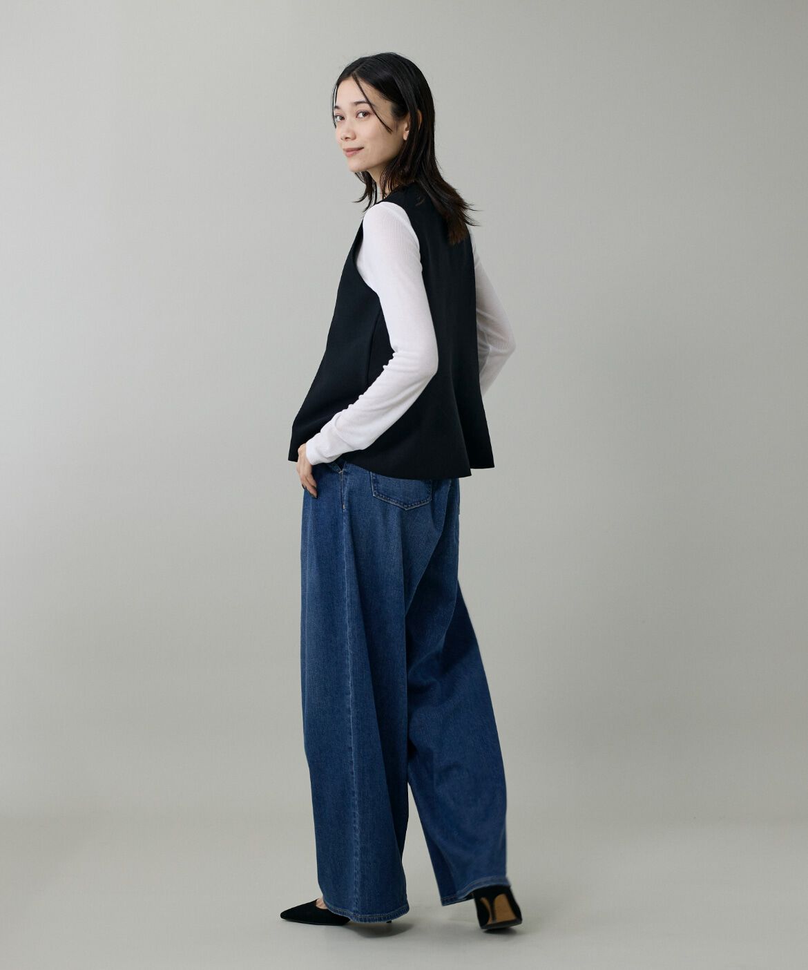 INED「クルーネックテレコカットソー」|Tシャツ・カットソー|