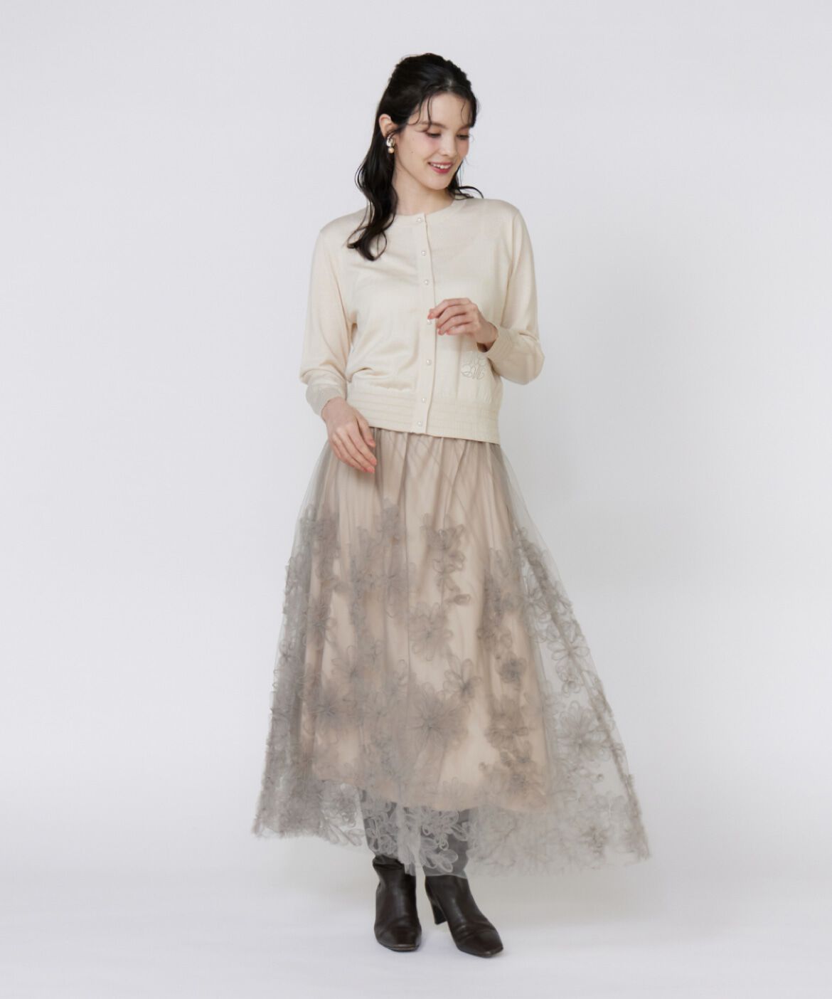 Maglie le cassetto「《大きいサイズ》LOVER Basicカーディガン」|カーディガン|