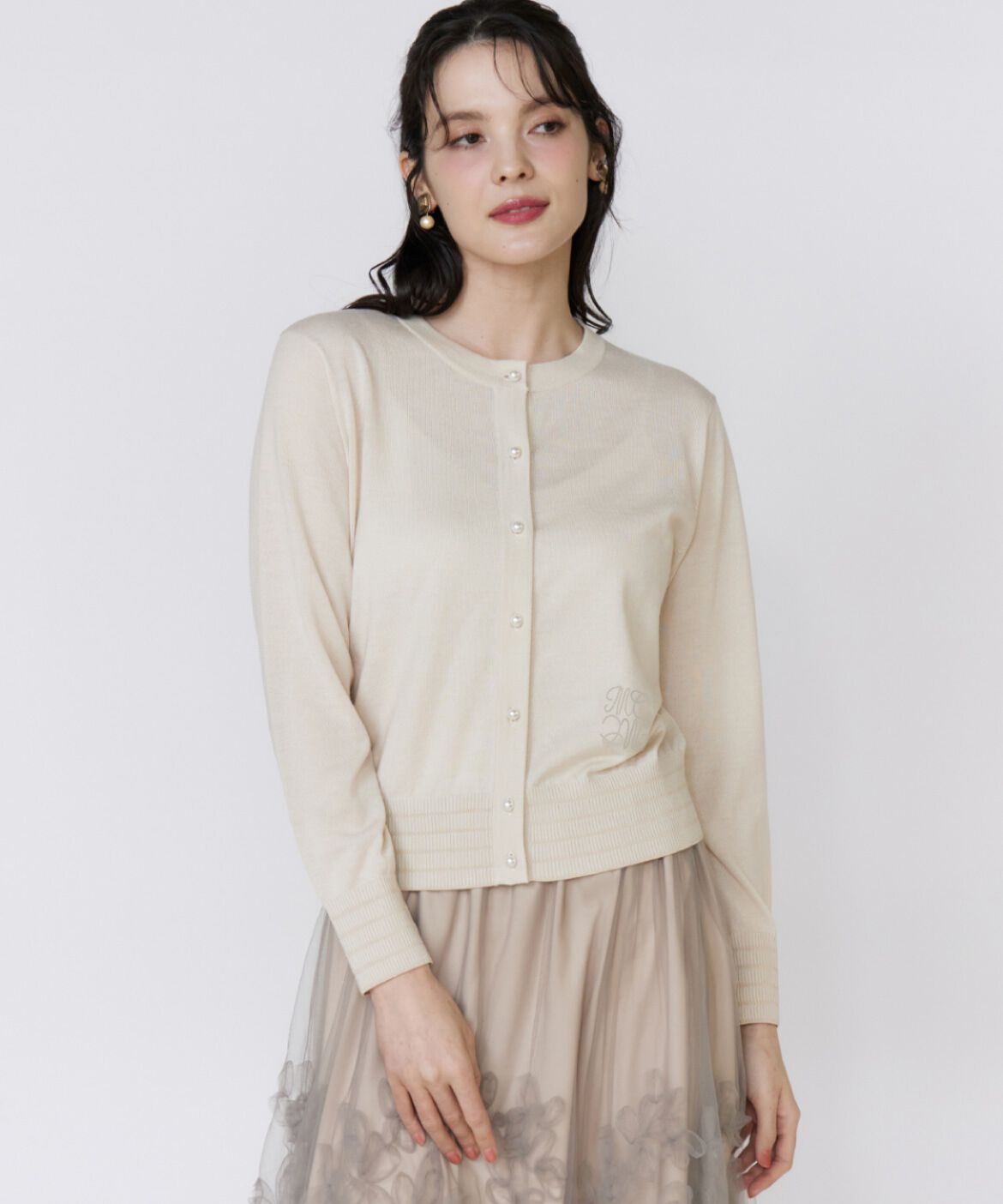 Maglie le cassetto「《大きいサイズ》LOVER Basicカーディガン」|カーディガン|