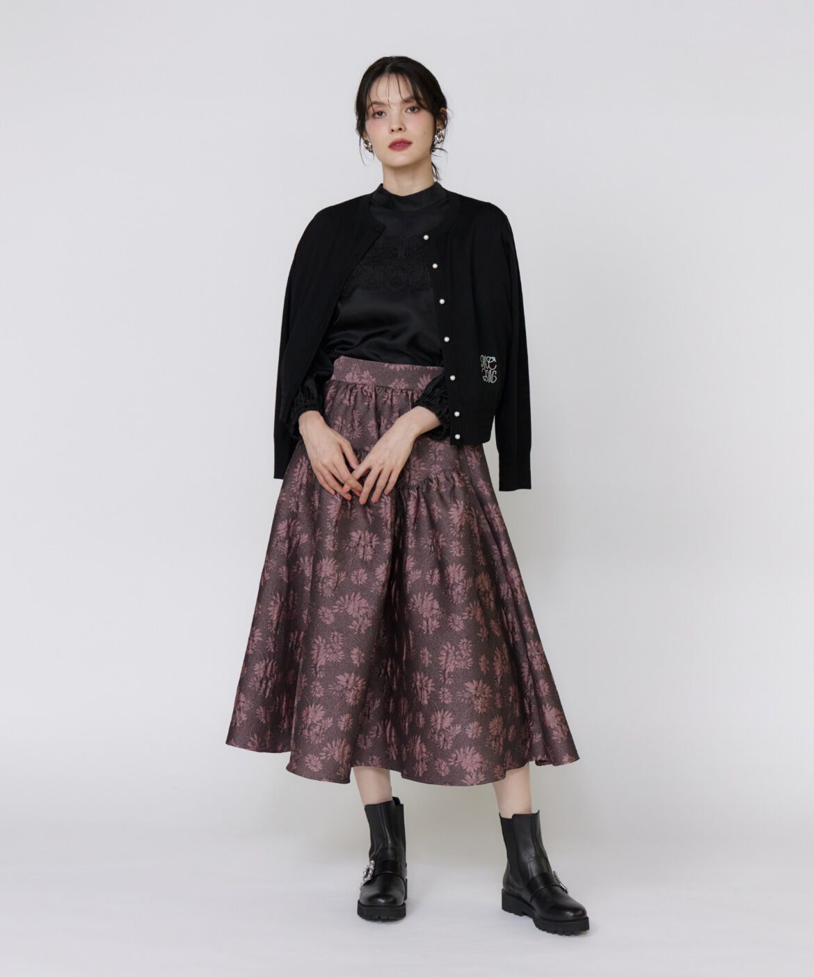 Maglie le cassetto「《大きいサイズ》LOVER Basicカーディガン」|カーディガン|