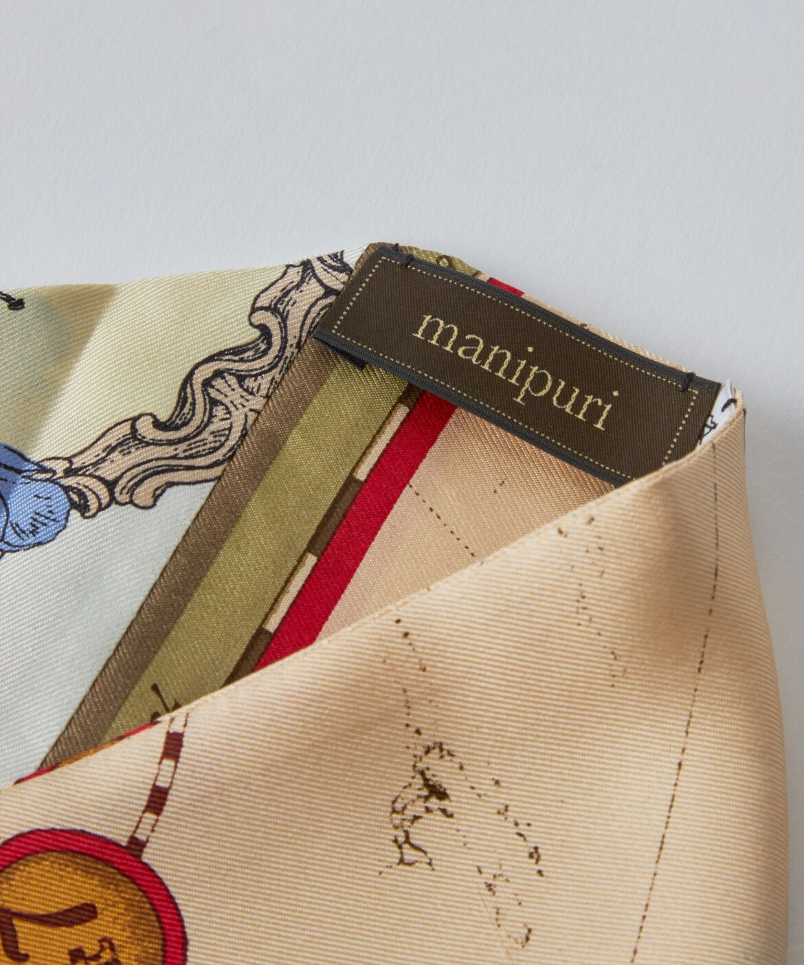 FAVORITE SUKINAMONO「ダイヤ型スカーフ　アンティークレシピ《manipuri》」|ストール|