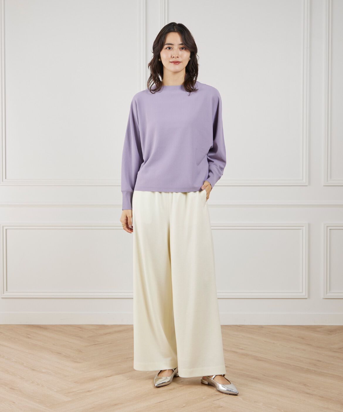 Le Souk「ドルマンスリーブニットプルオーバー」|ニット・セーター|