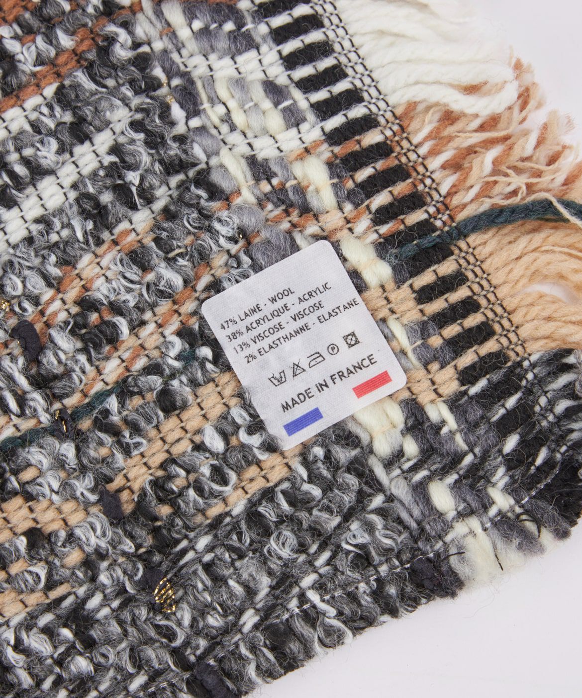 Le Souk「 ミックスツィードマフラー《P.CORNILLON / ピー・コルニヨン》」|マフラー|