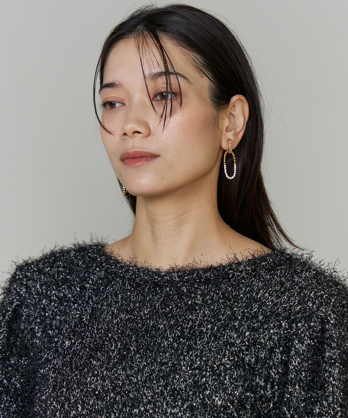 INED「シャギーヤーンニットプルオーバー」|ニット・セーター|