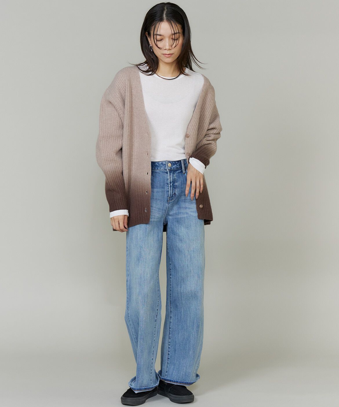 INED「グラデーションカーディガン《YVON》」|カーディガン|