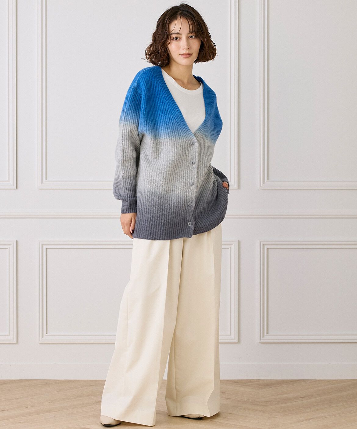 INED「グラデーションカーディガン《YVON》」|カーディガン|