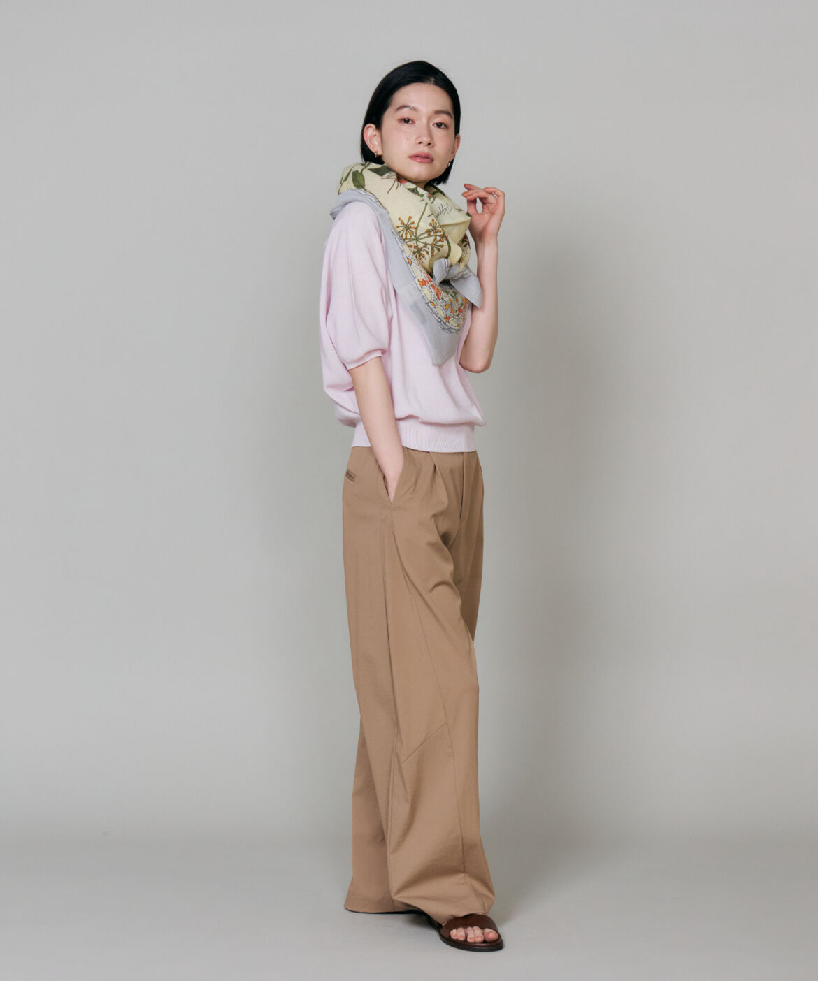 FAVORITE SUKINAMONO「ハーバルガーデンバンダナ コットンシルクストール《manipuri》」|ストール|