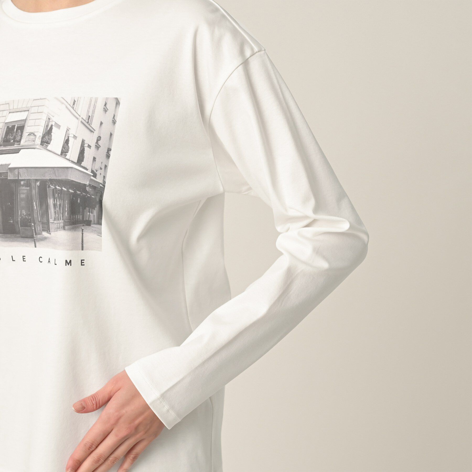 UNTITLED「【コットン100/洗える】フォトロングTシャツ」|Tシャツ・カットソー|