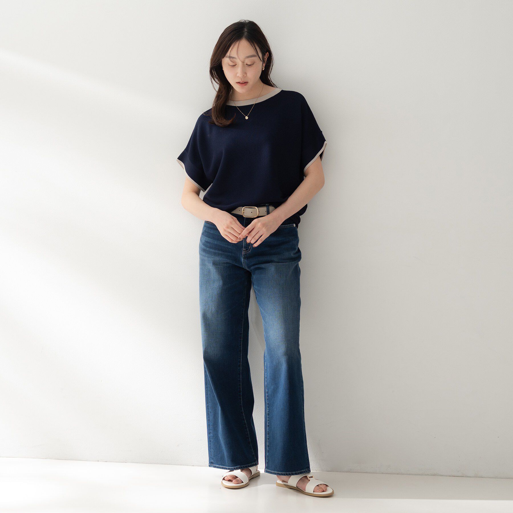 UNTITLED「前後2WAYフレンチスリーブニット」|ニット・セーター|