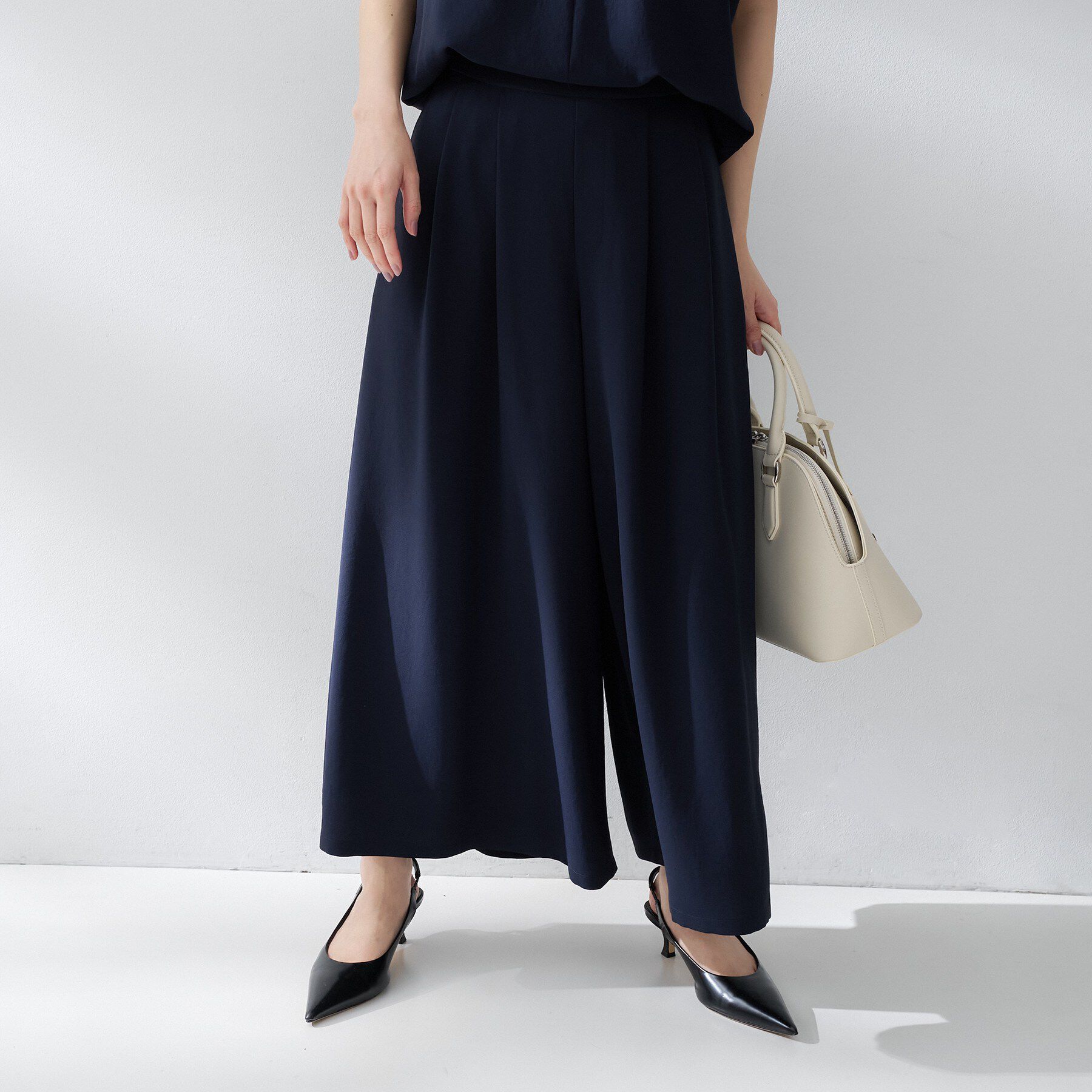 UNTITLED「【夏の名品セットアップが今年も登場！/はっ水/遮熱】リラクミスト ガウチョパンツ」|その他|