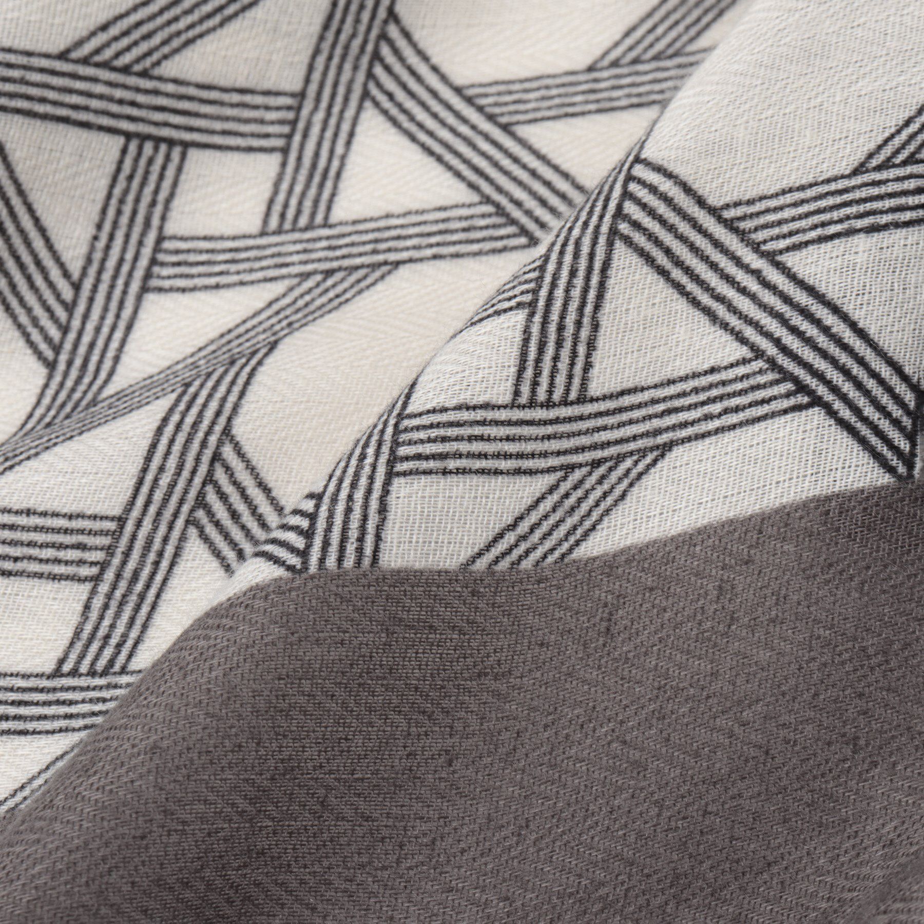 COUP DE CHANCE「大人モードのモノトーンストール／ジオメトリック柄／ロングストール」|ストール|