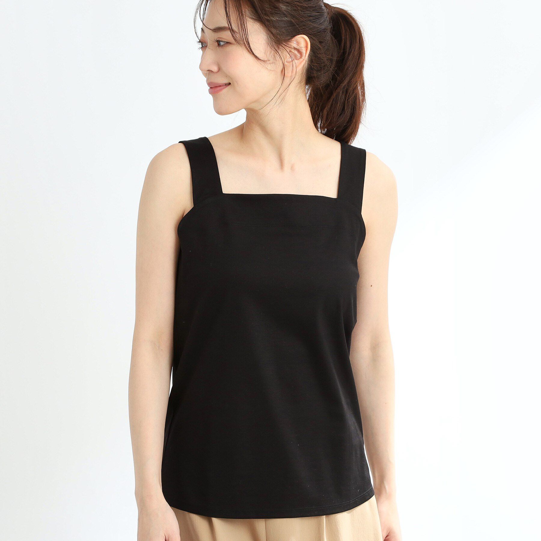 Reflect「【洗える】ベーシックカラータンクトップ」|キャミソール|