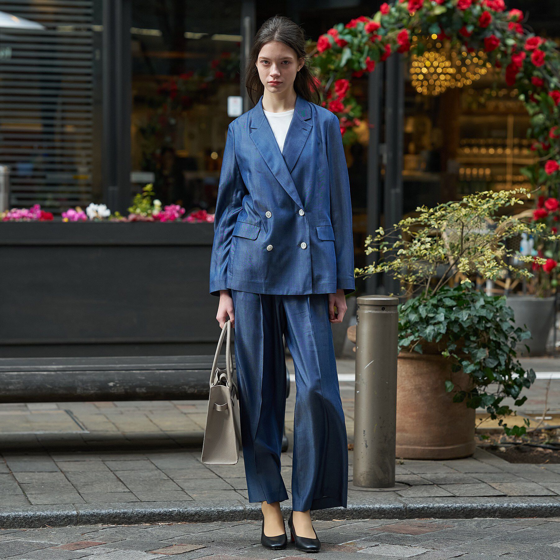 DRESSTERIOR「【大人MUSE5月号掲載】【セットアップ可】テンセルデニムダブルジャケット」|テーラードジャケット|