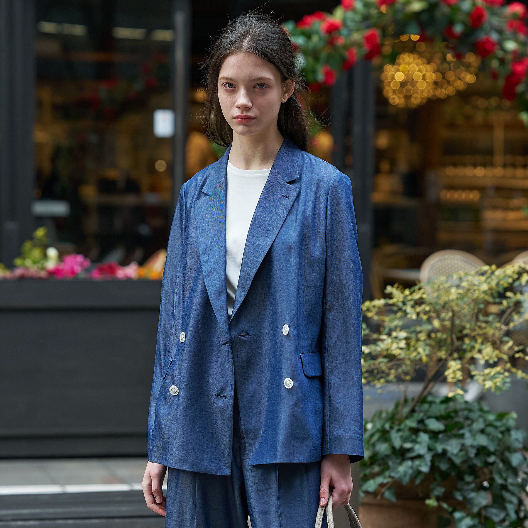 DRESSTERIOR「【大人MUSE5月号掲載】【セットアップ可】テンセルデニムダブルジャケット」|テーラードジャケット|