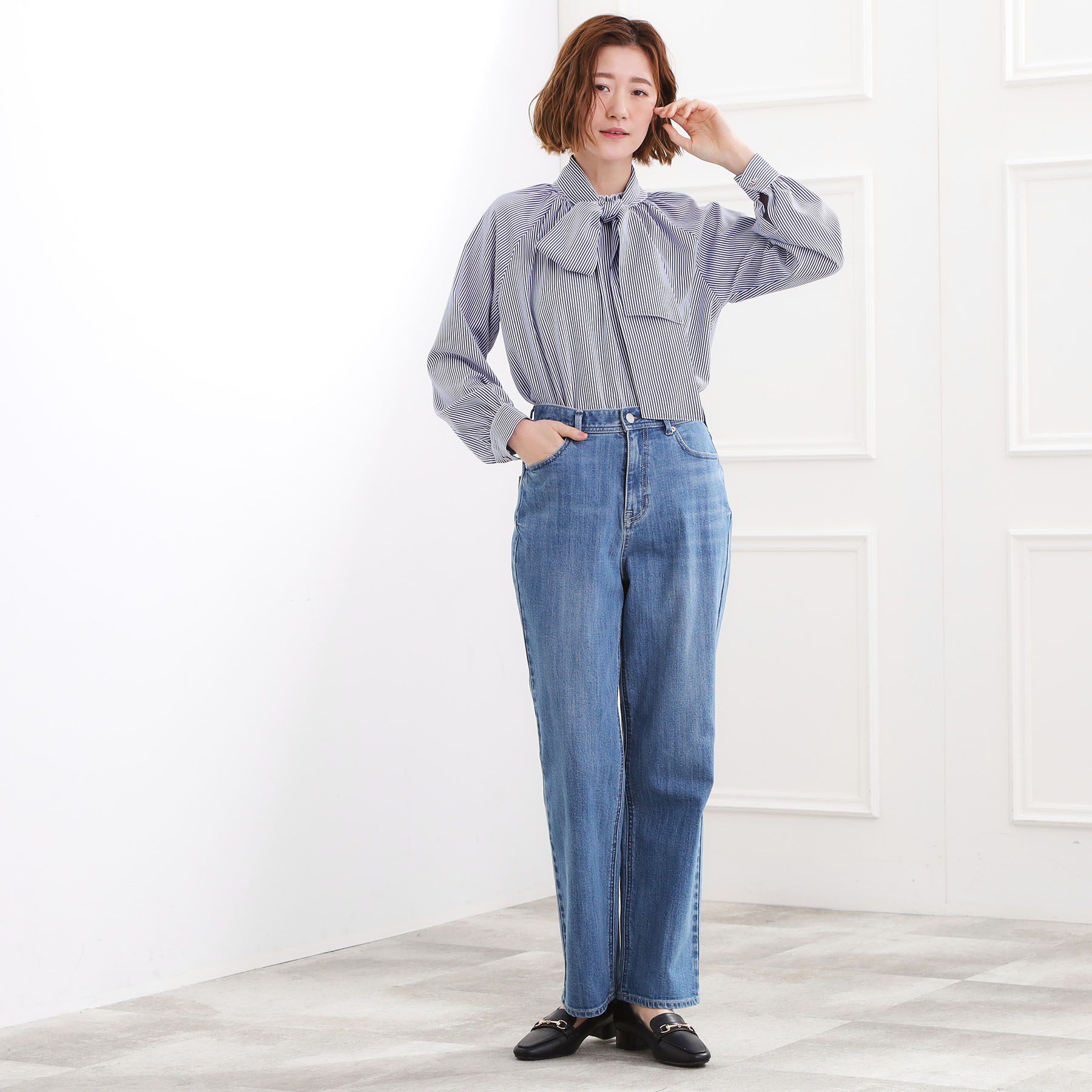 grove「【貴島明日香さん着用・選べる着丈】大人のためのストレートデニムパンツ」|デニム|