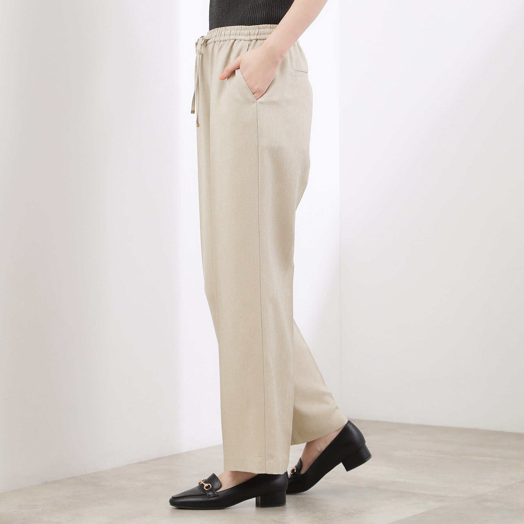 grove「【貴島明日香さん着用・カセット服】リネンライクソフトフレアパンツ」|その他|