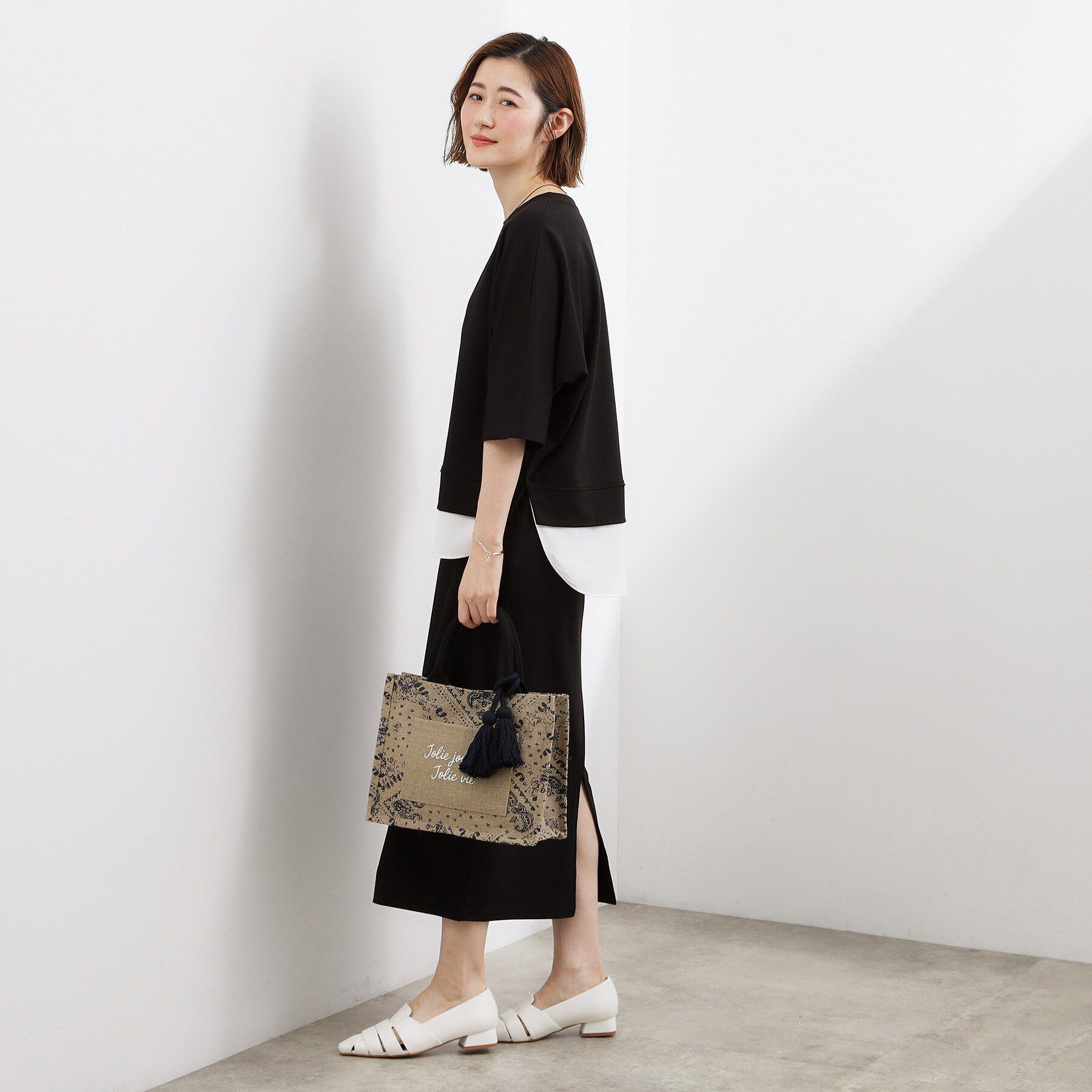 grove「アソートジュートタッセルトート」|トートバッグ|