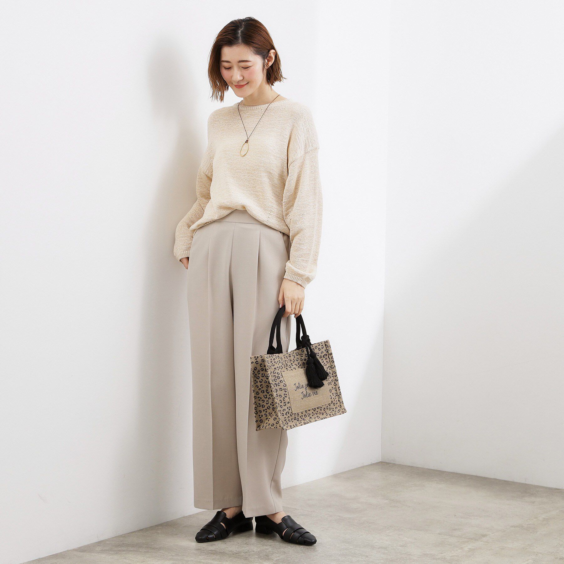 grove「アソートジュートタッセルトート」|トートバッグ|