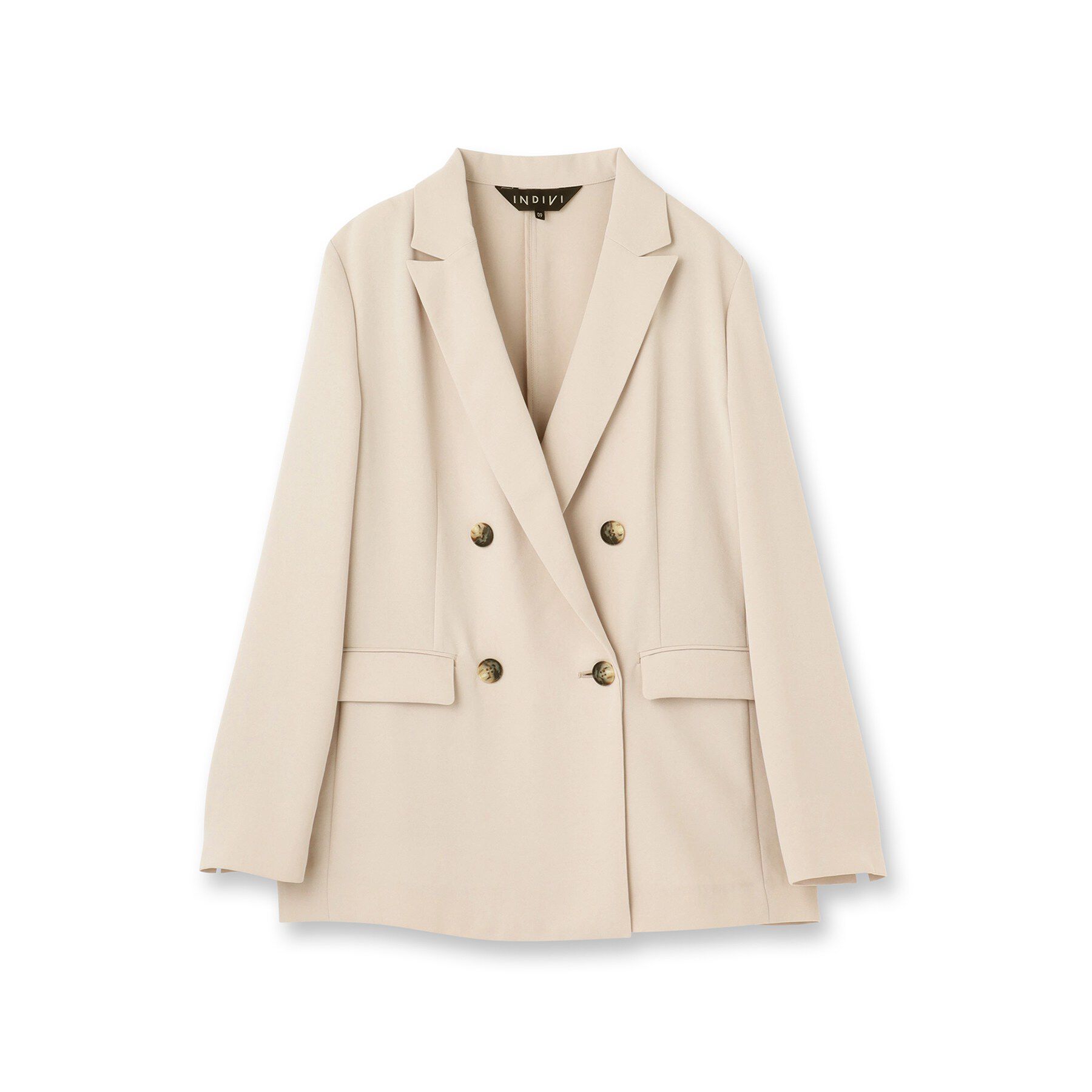 INDIVI「【洗える／多機能／SETUP可】着る日傘ダブルジャケット」|テーラードジャケット|