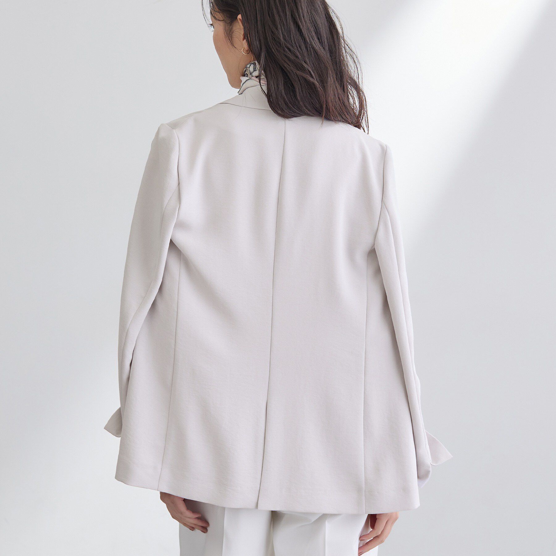 INDIVI「【洗える／多機能／SETUP可】着る日傘ダブルジャケット」|テーラードジャケット|