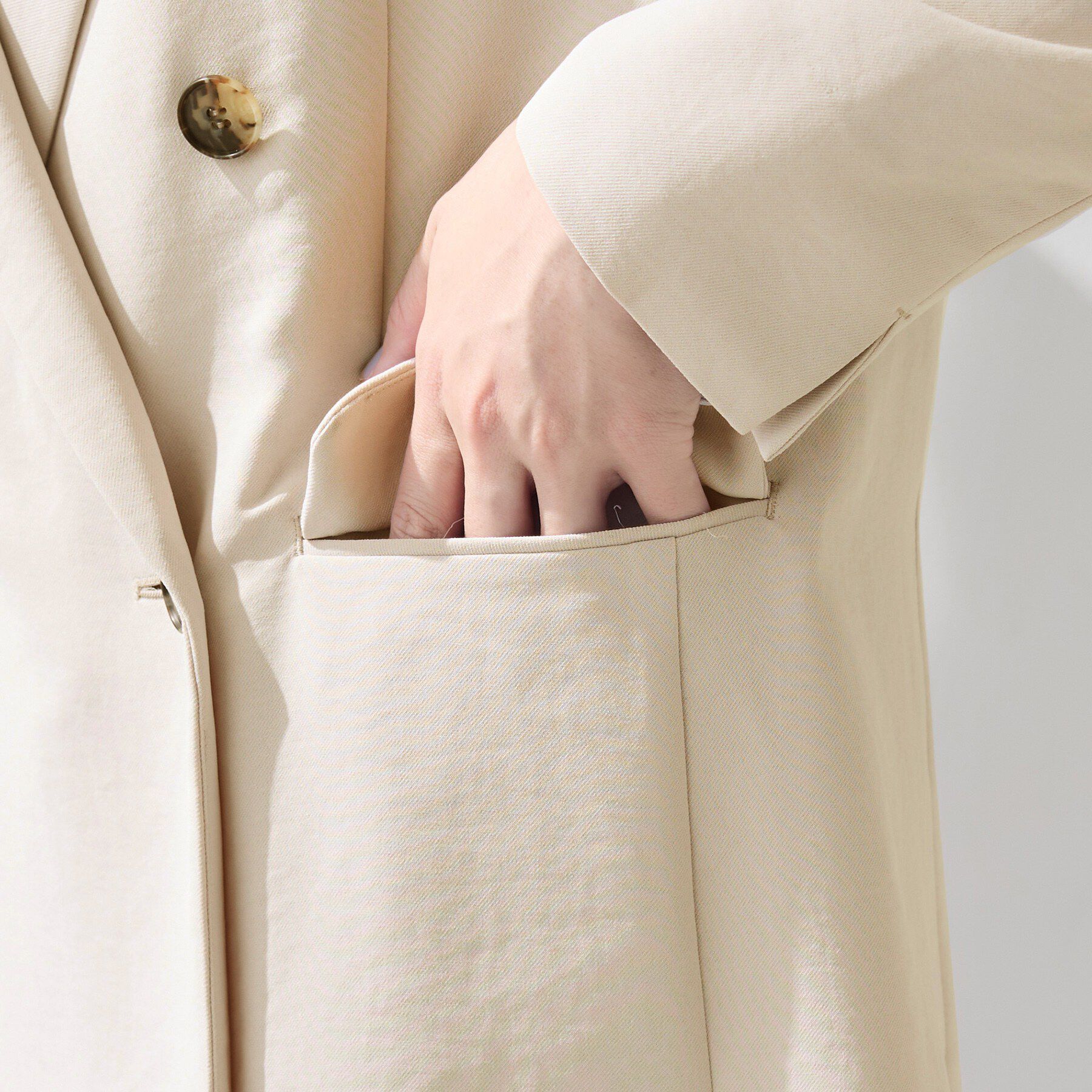 INDIVI「【洗える／多機能／SETUP可】着る日傘ダブルジャケット」|テーラードジャケット|