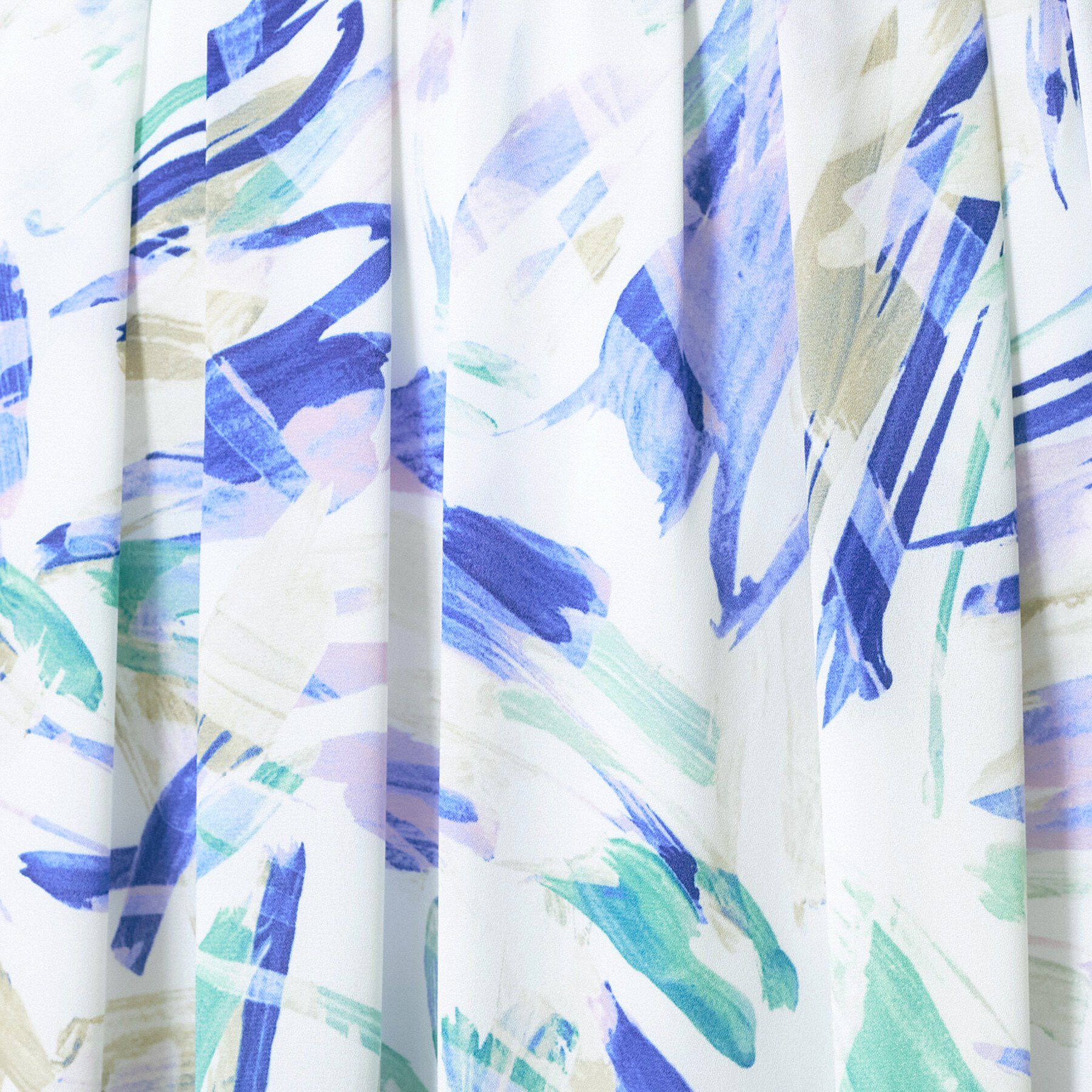 INDIVI「【洗える】リーフ柄タックフレアスカート」|スカート|