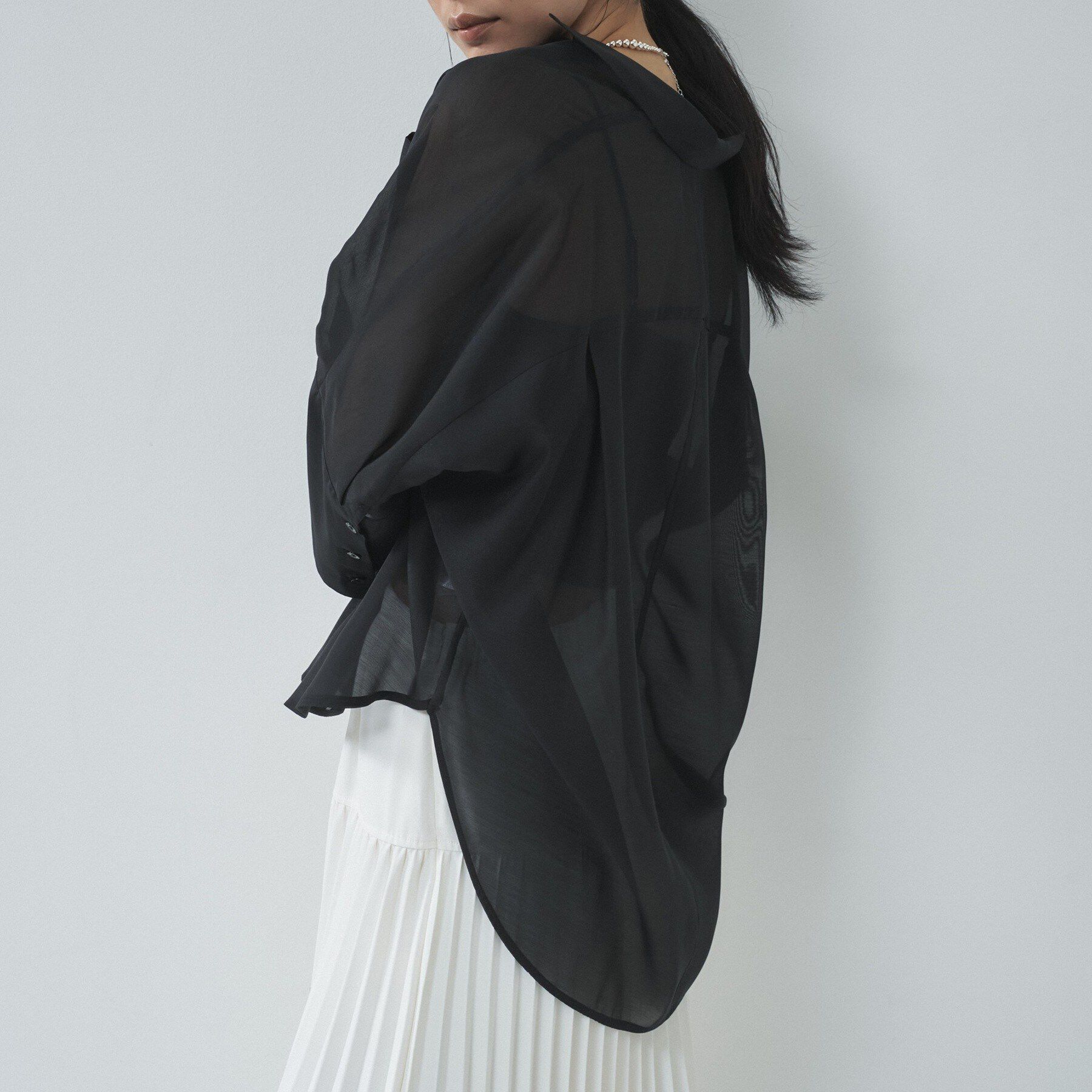 GALLEST「シアーコクーンブラウス」|シャツ・ブラウス|