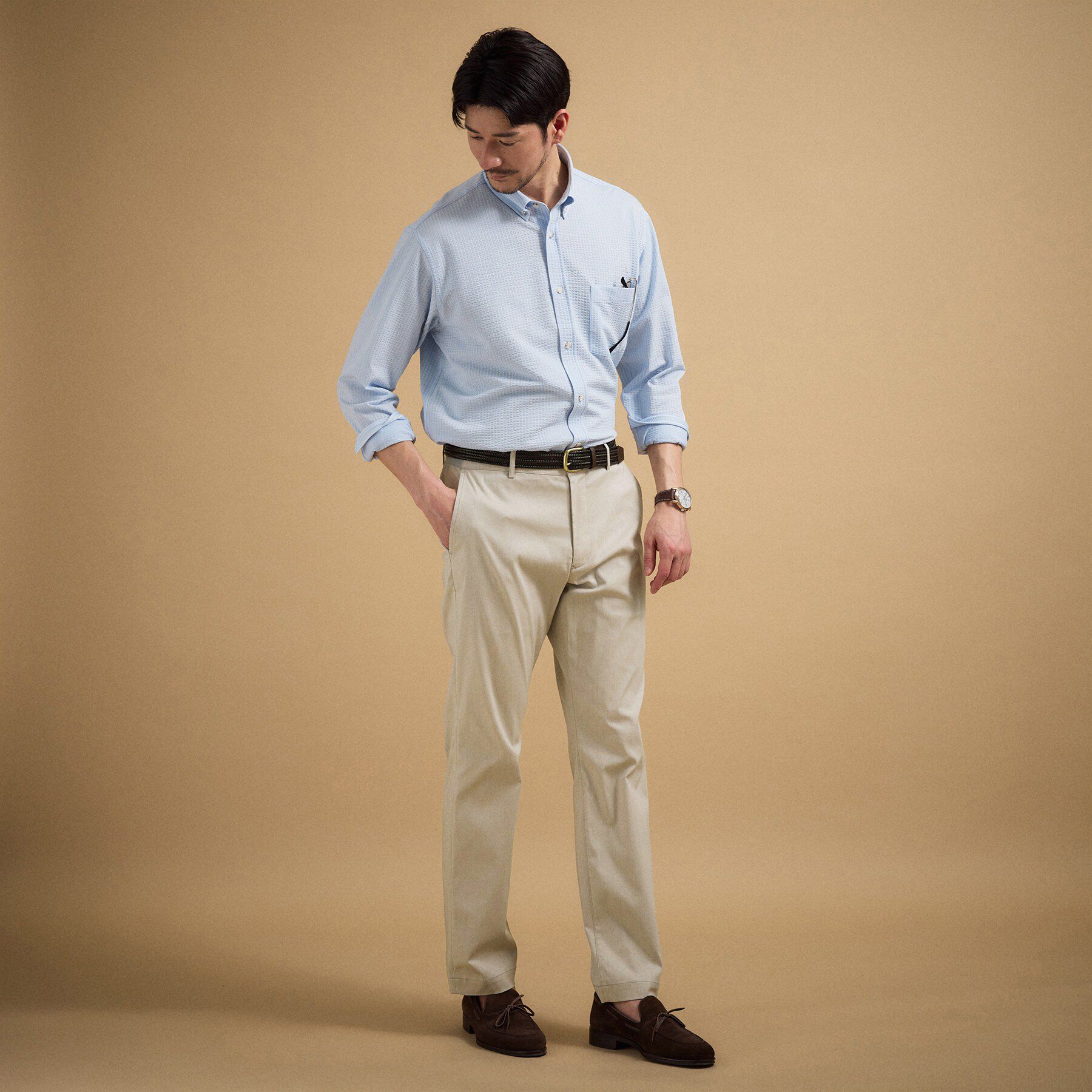 TAKEO KIKUCHI「【ON／OFF兼用】サイドゴアウエスト オールシーズン ストレートパンツ」|その他|