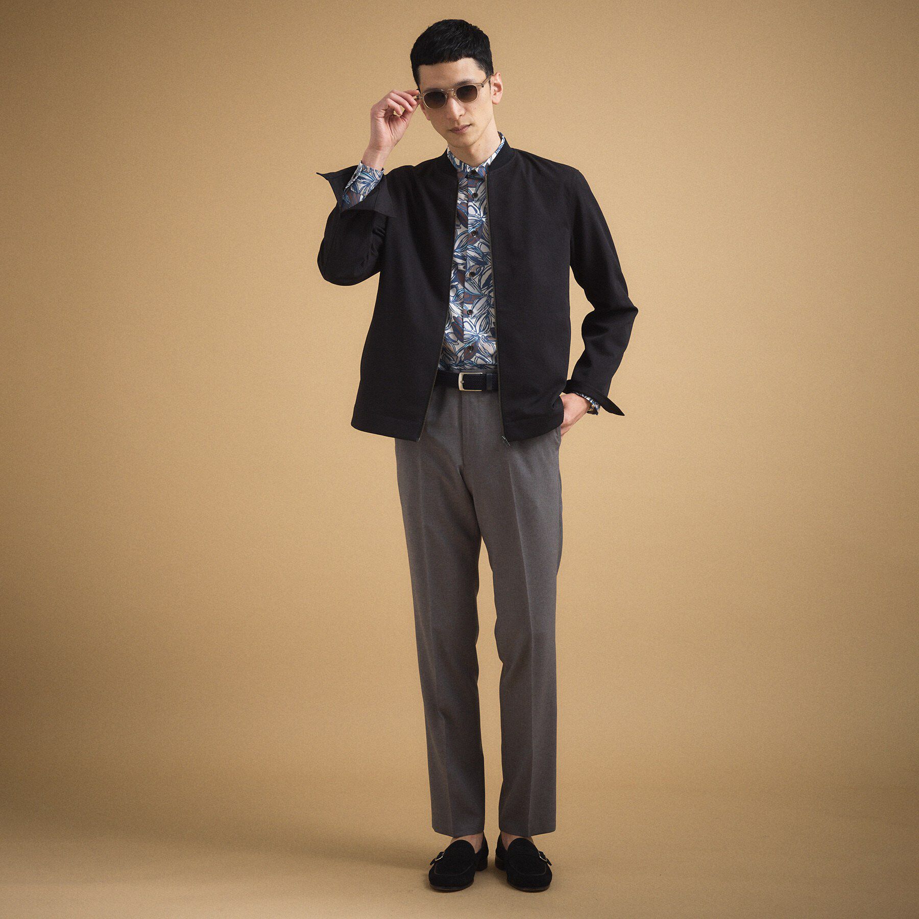 TAKEO KIKUCHI「リネンライクカルゼ リブブルゾン」|ブルゾン・スタジャン|