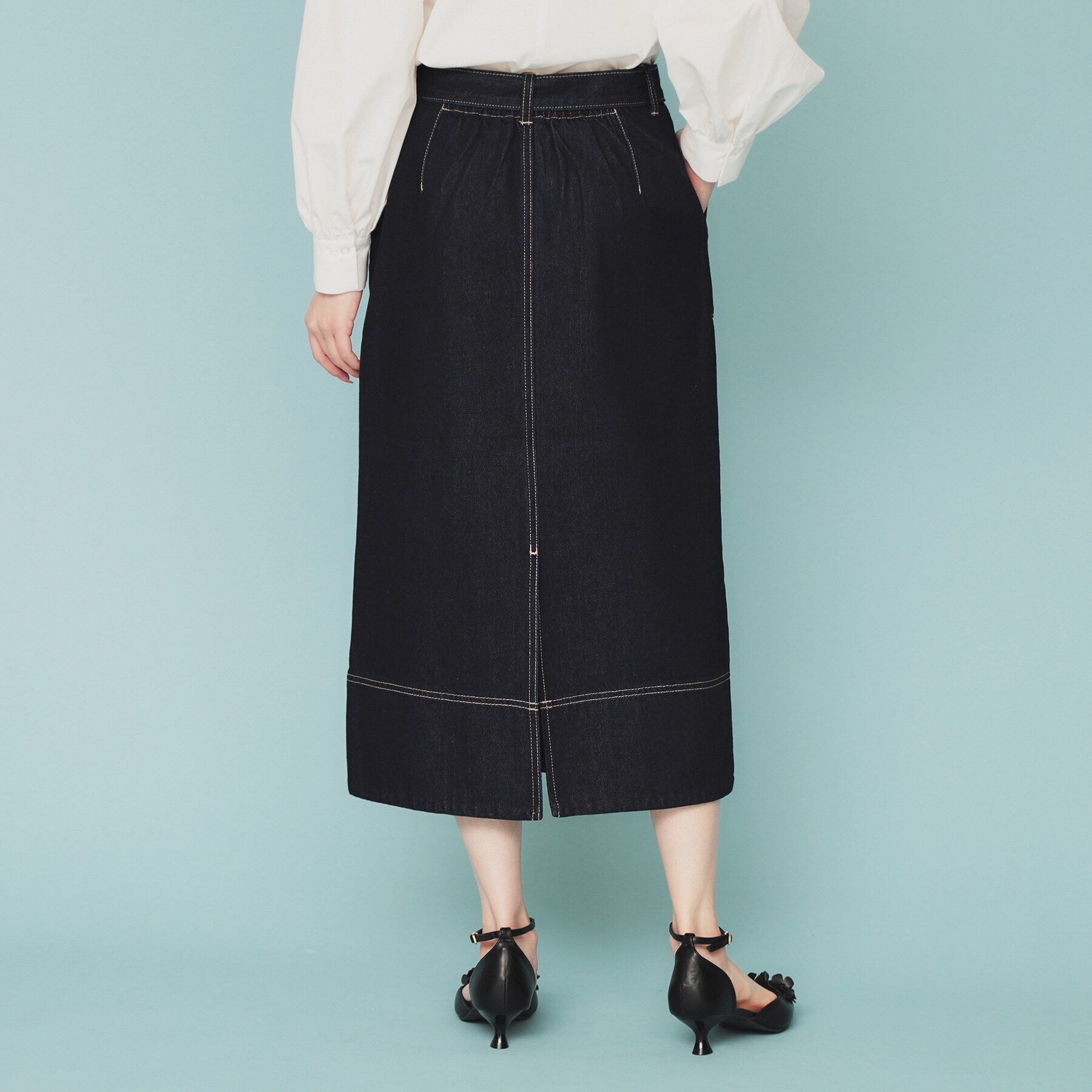 index「デニムタイトスカート【洗濯機洗い可】」|スカート|