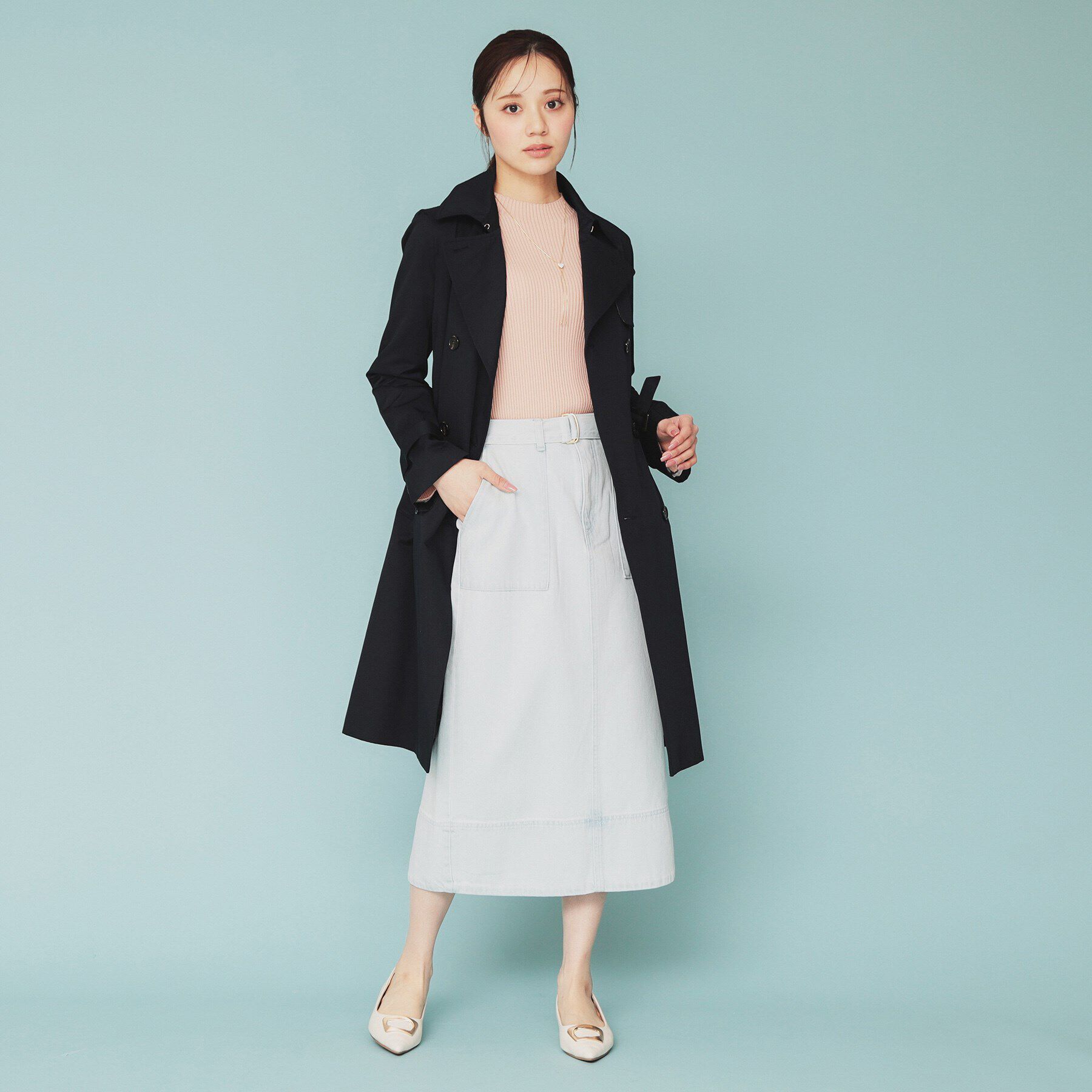 index「デニムタイトスカート【洗濯機洗い可】」|スカート|