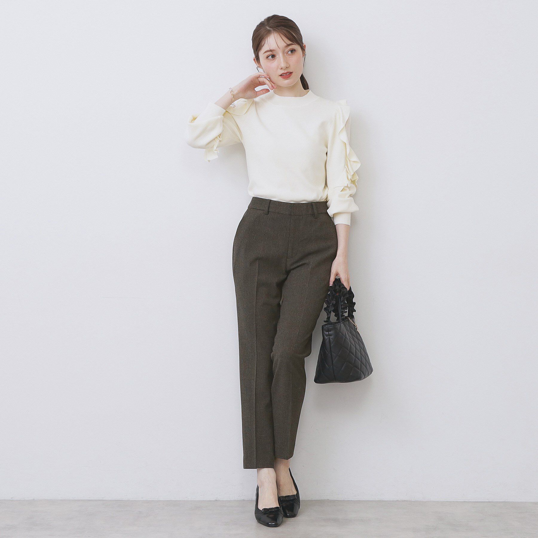 index「ウォームストレッチテーパードパンツ【洗濯機OK/防シワ/吸湿発熱】《XS～3L》」|その他|