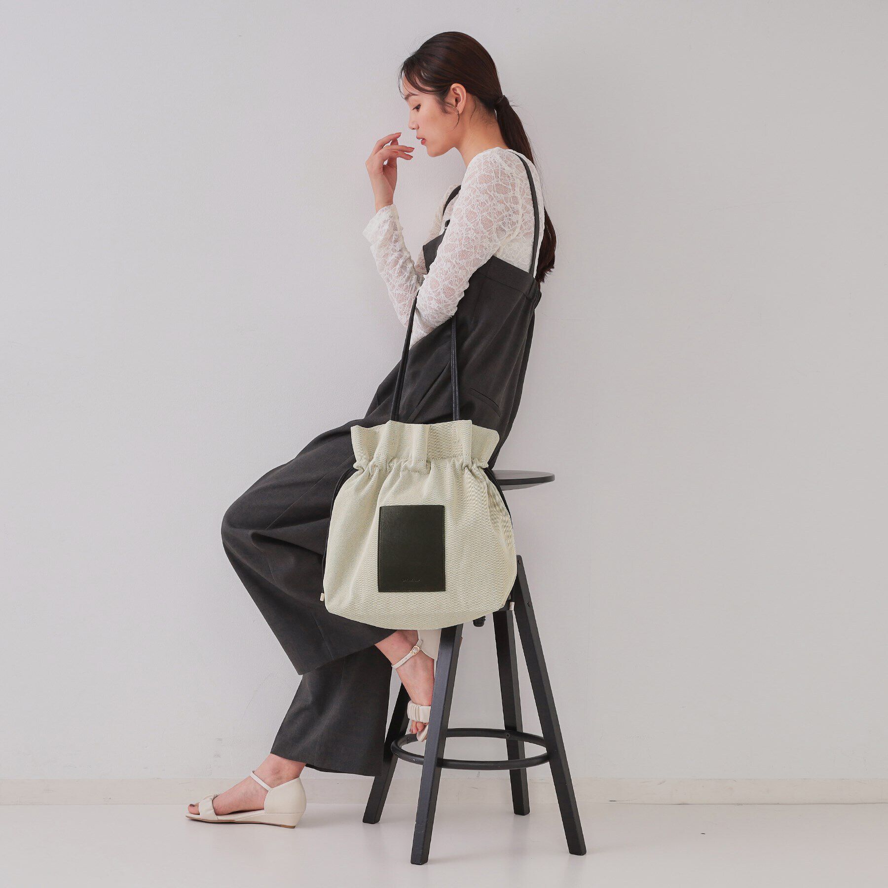 OPAQUE.CLIP「【A4サイズ対応】巾着ドロストーリングトートバッグ」|トートバッグ|